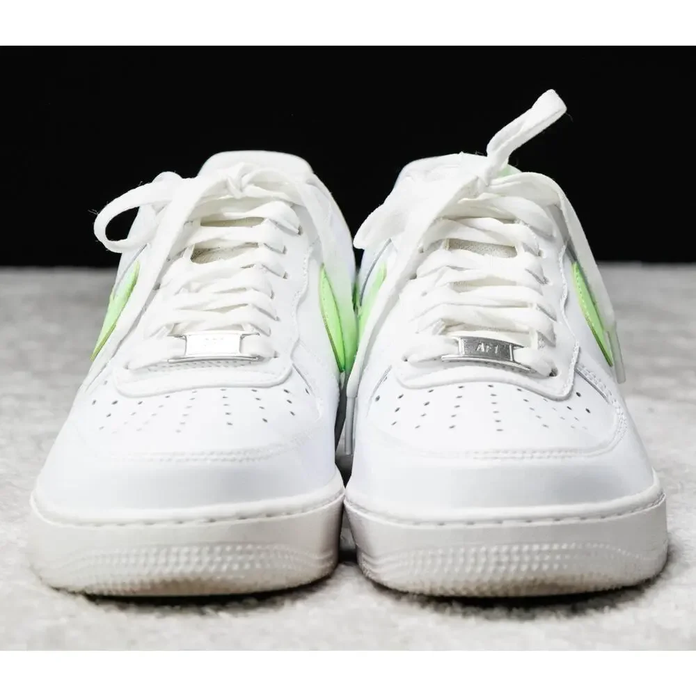 Nike Air Force 1 07 Next Nature White Lime Blast Sneakers Womens 9.5 DD8959-114